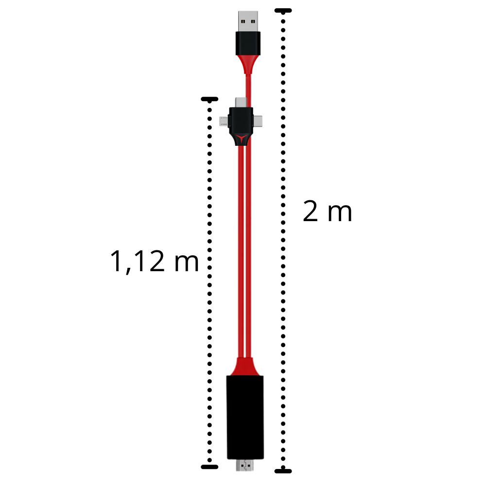 HMDI-Adapterkabel für Handys und Tablets - Ozerty