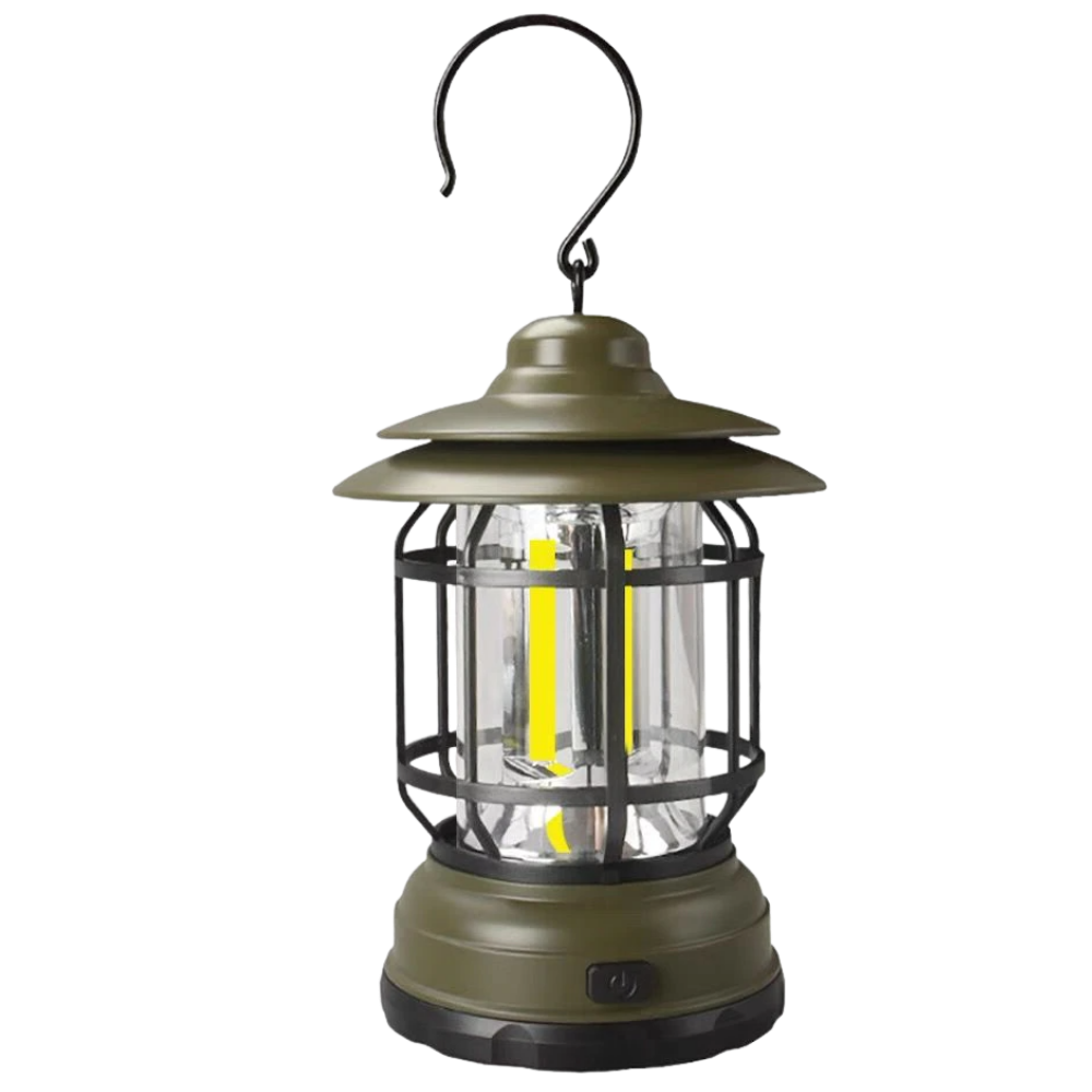 Retro LED camping lantern