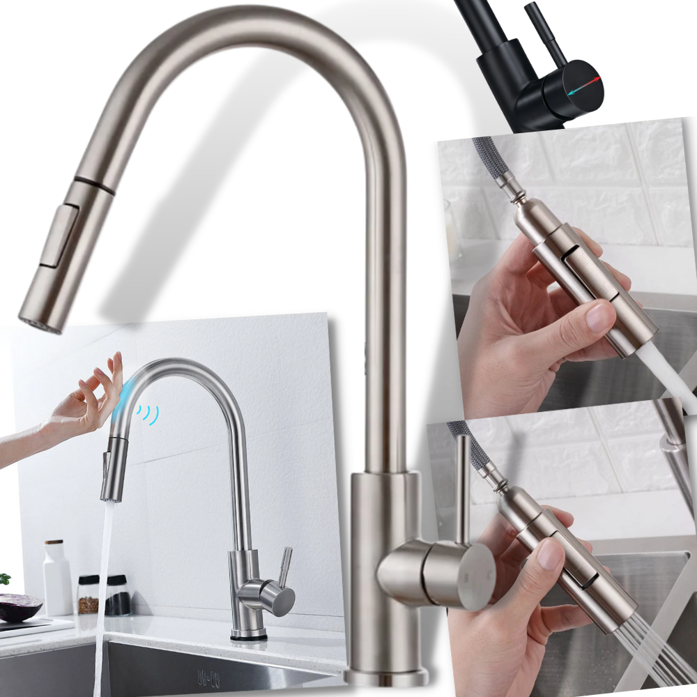 Unique Flexible Smart Faucet - Smart Stainless Steel Sensor Kitchen ...