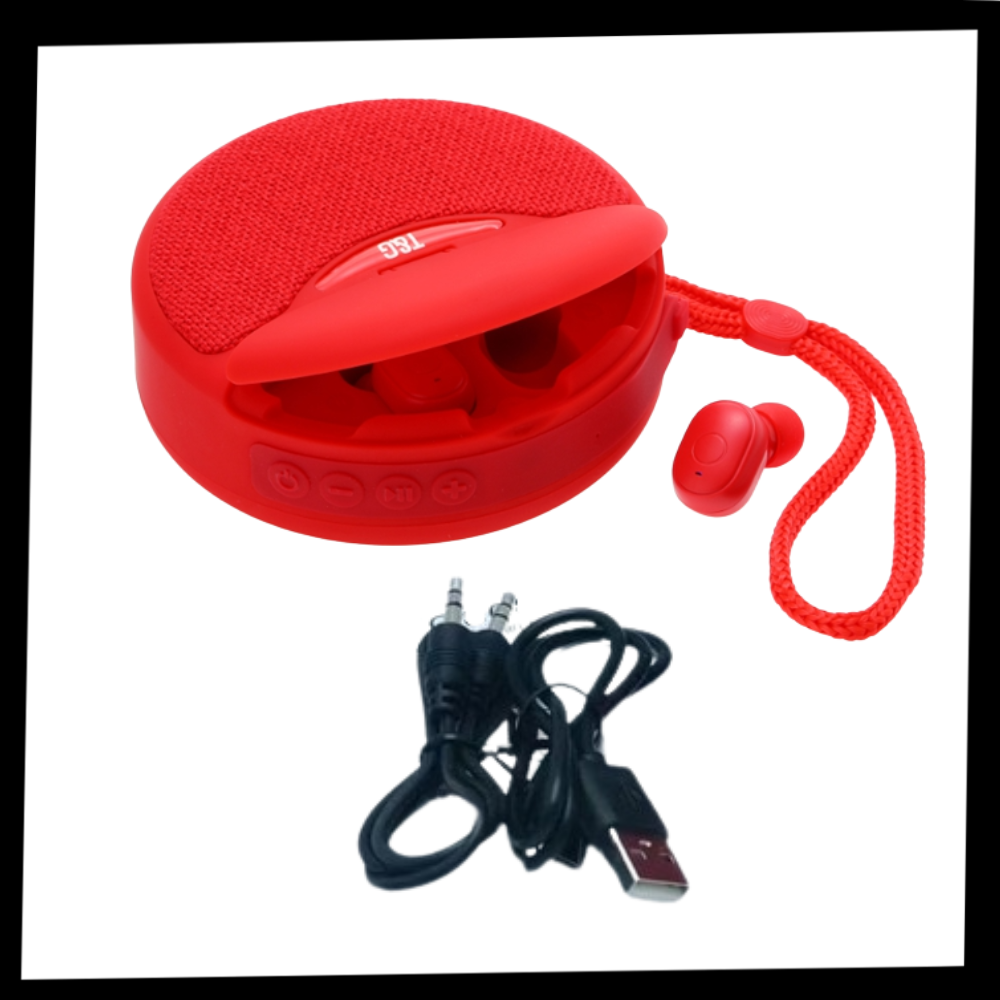 Kabelloser Bluetooth-Lautsprecher mit Kopfhörern - Ozerty