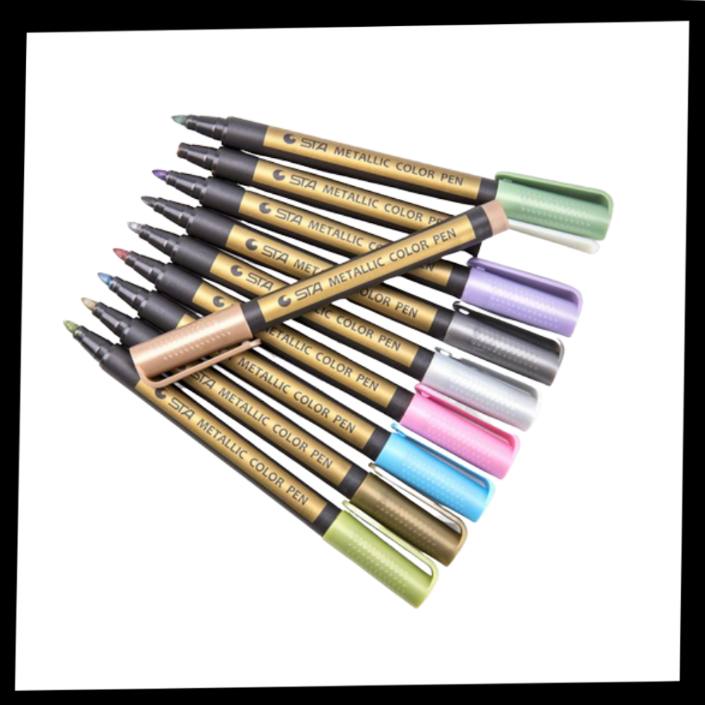 10er-Pack Metallic-Farbmarker - Ozerty