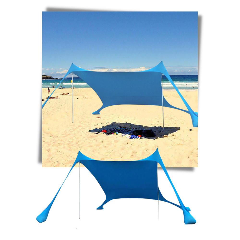 Leichtes Sonnenschutzzelt für den Strand - Ozerty