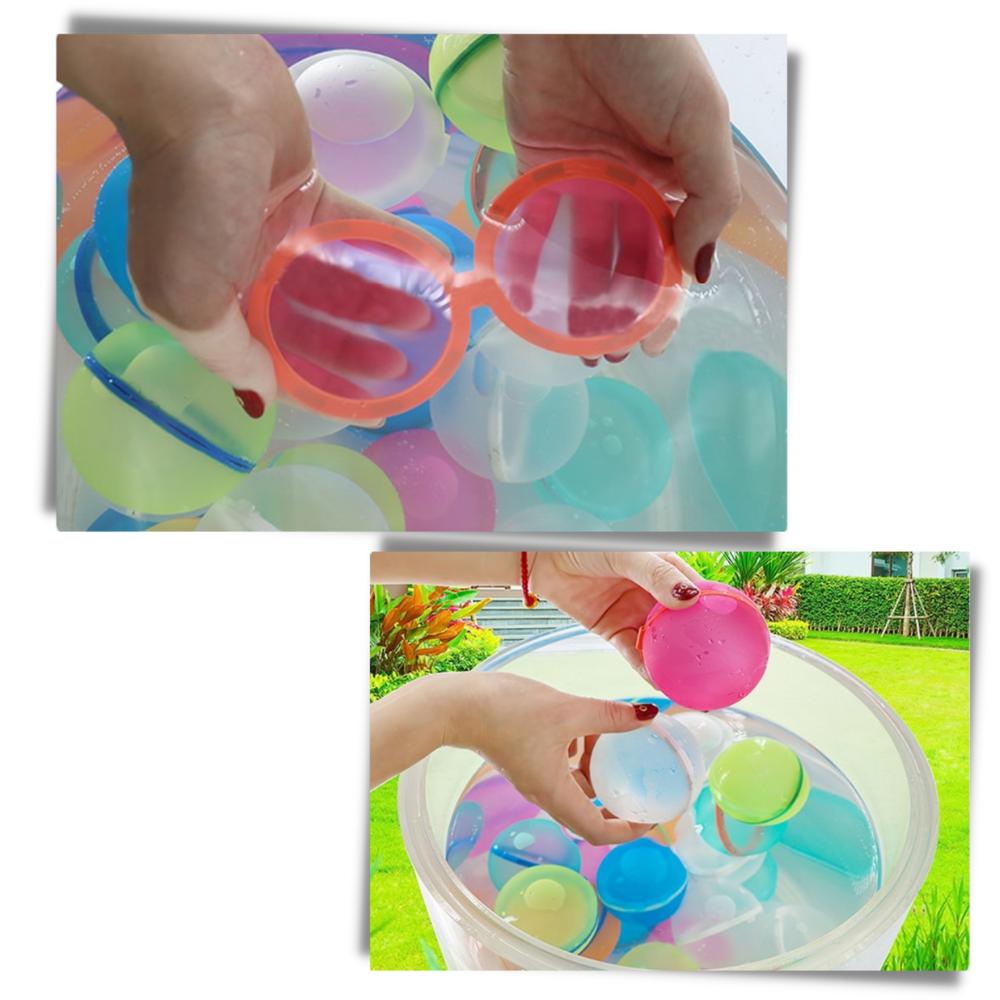 Packung mit wiederverwendbaren Wasserballons - Ozerty