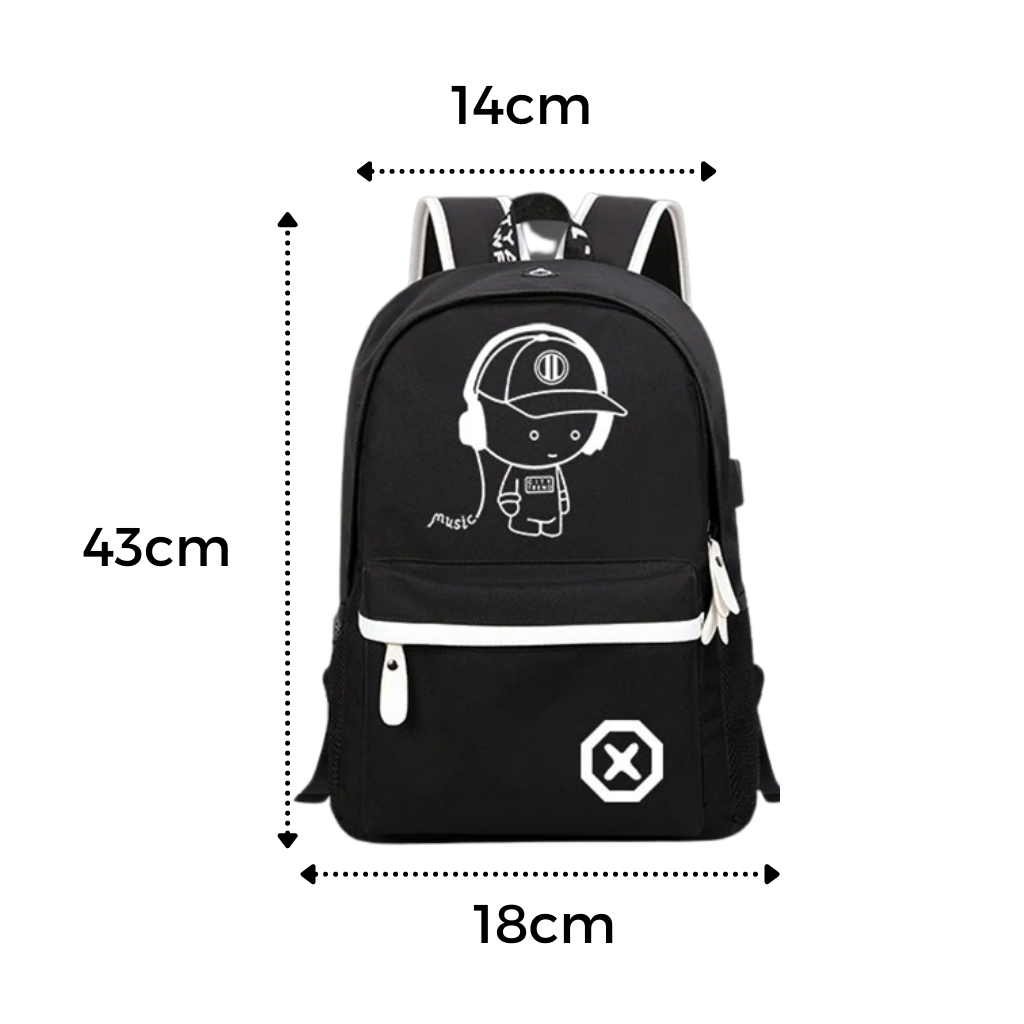 Leuchtender Anime-Laptop-Rucksack - Ozerty