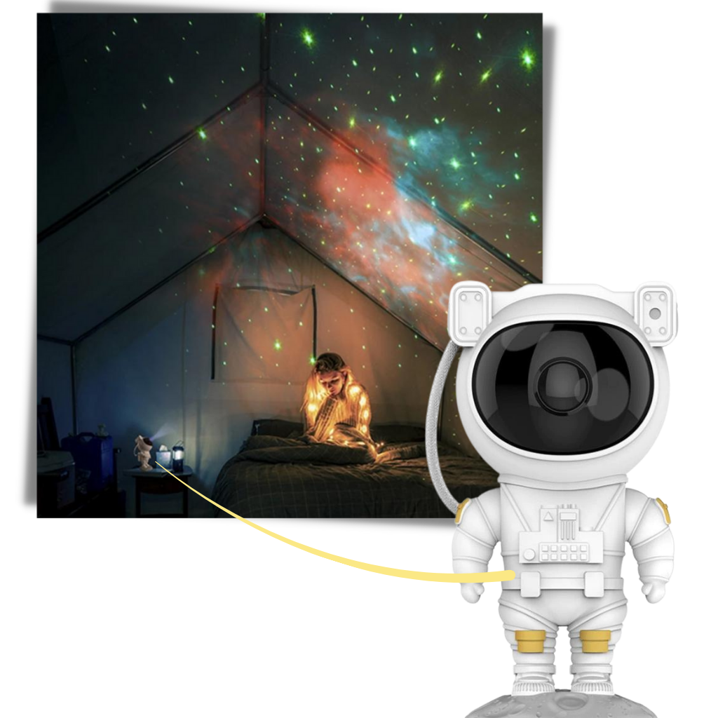 Astronaut Projektor Nachtlampe - Ozerty