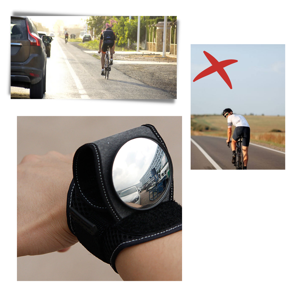 Handgelenk-Rückspiegel für Fahrräder - Ozerty