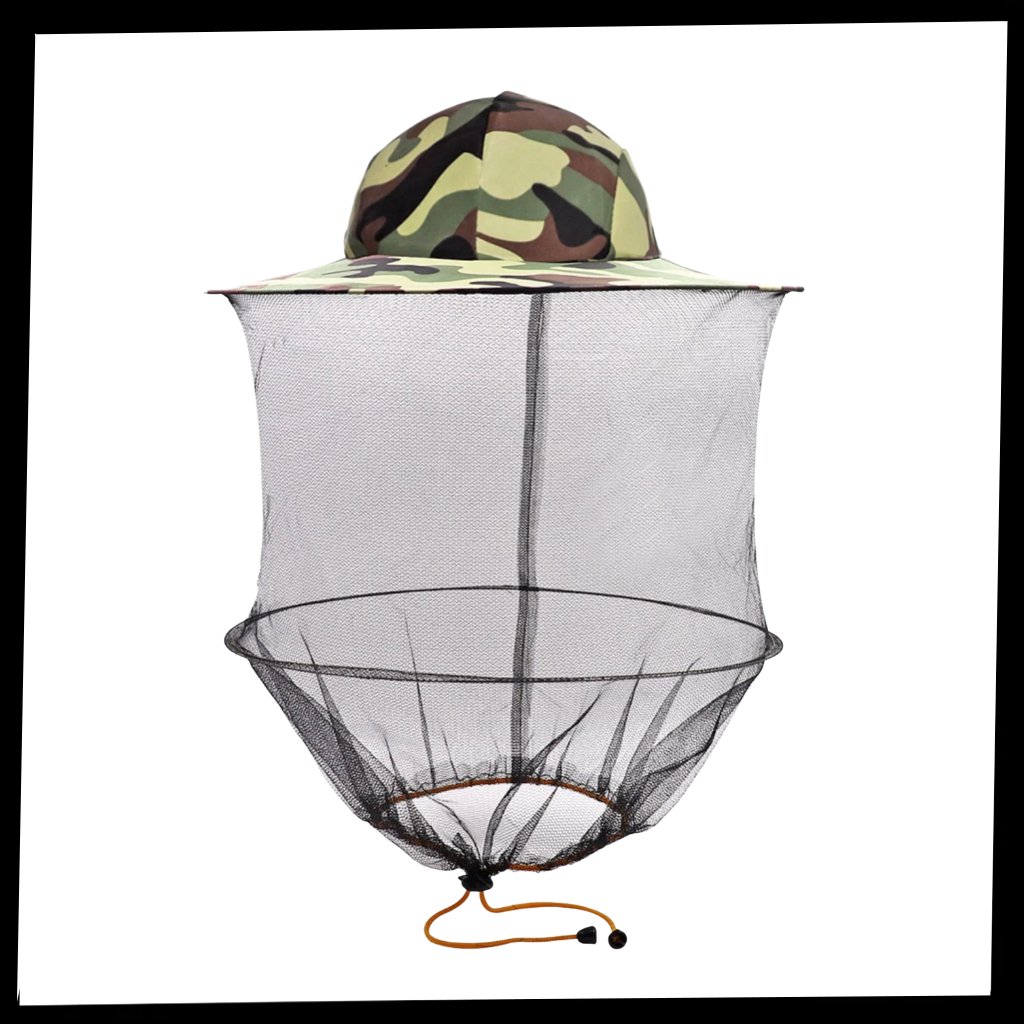 Camouflage Imkerhut mit Nylon-Netzschleier - Ozerty