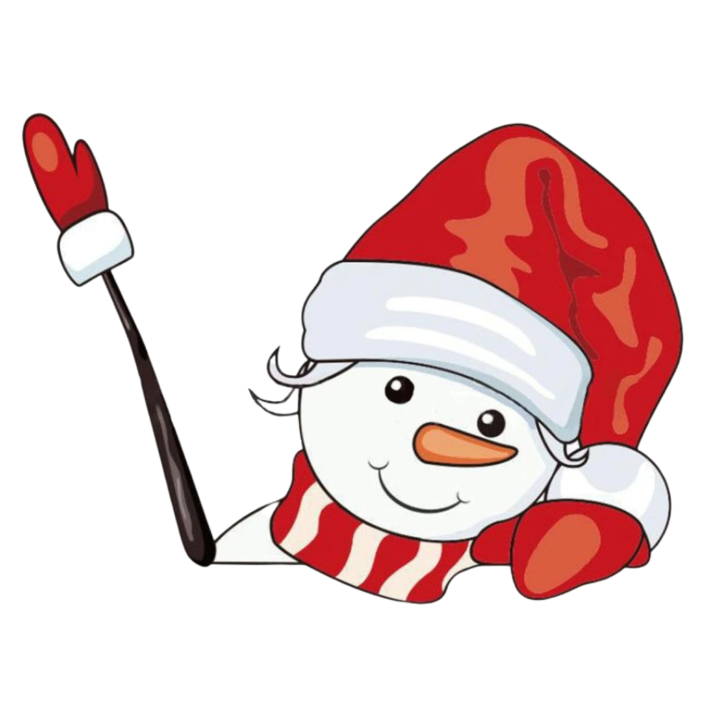 Christmas windshield wiper sticker