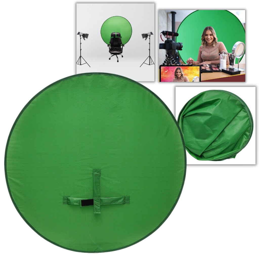 Zusammenklappbarer Greenscreen für Stuhl - Ozerty