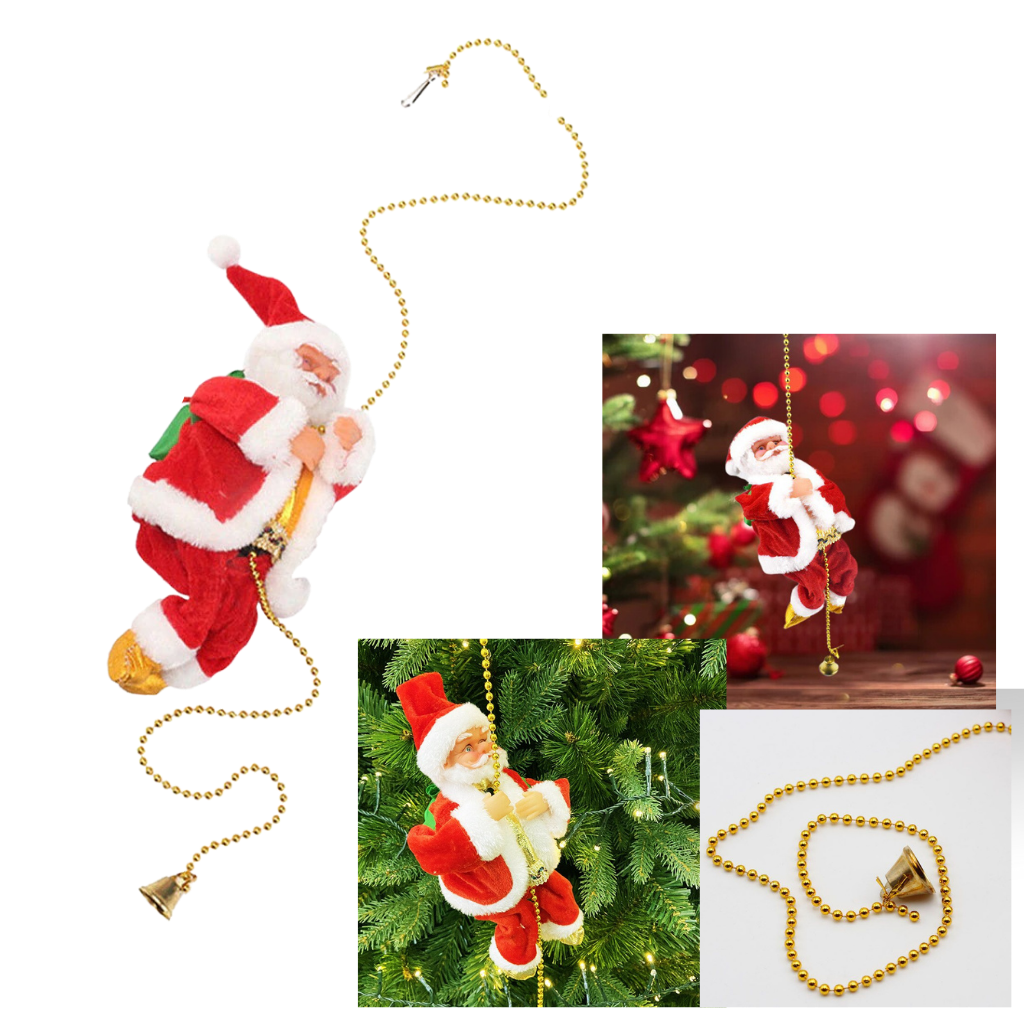 Elektrisch kletternder Weihnachtsmann Dekoration  - Ozerty