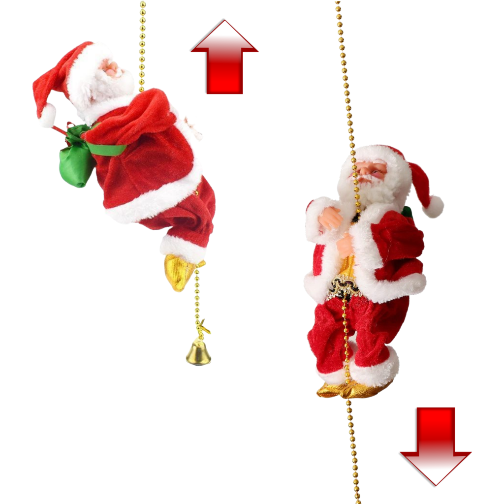 Elektrisch kletternder Weihnachtsmann Dekoration  - Ozerty