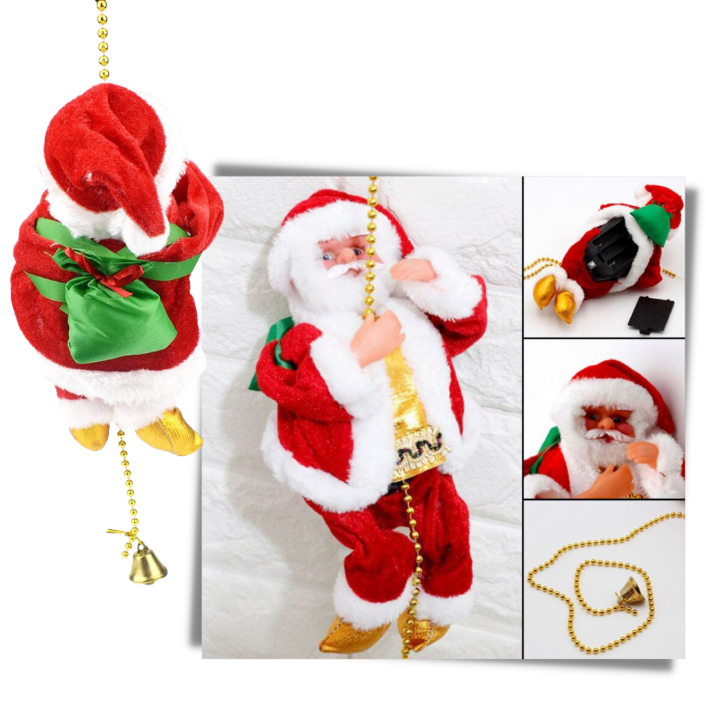 Elektrisch kletternder Weihnachtsmann Dekoration  - Ozerty
