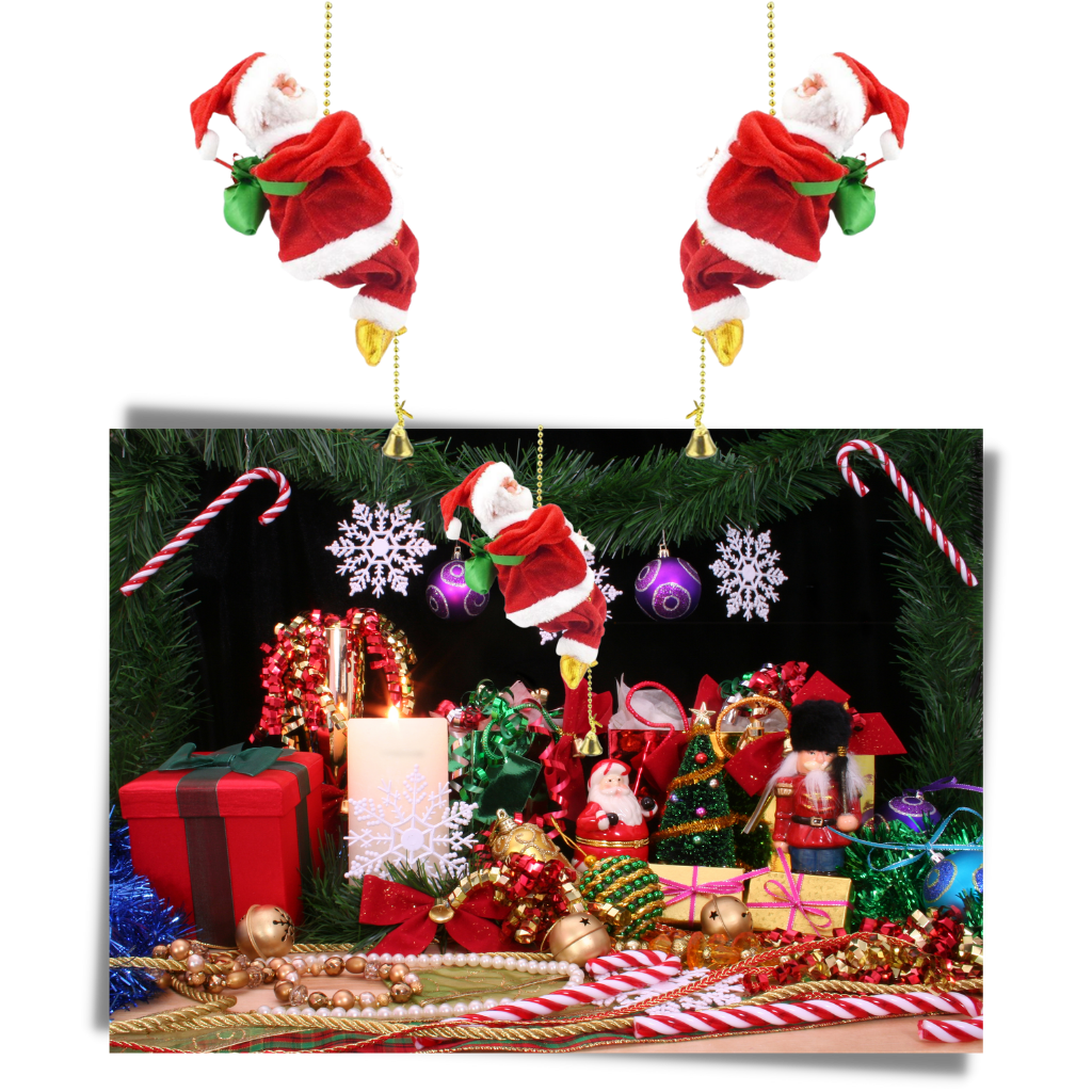 Elektrisch kletternder Weihnachtsmann Dekoration  - Ozerty