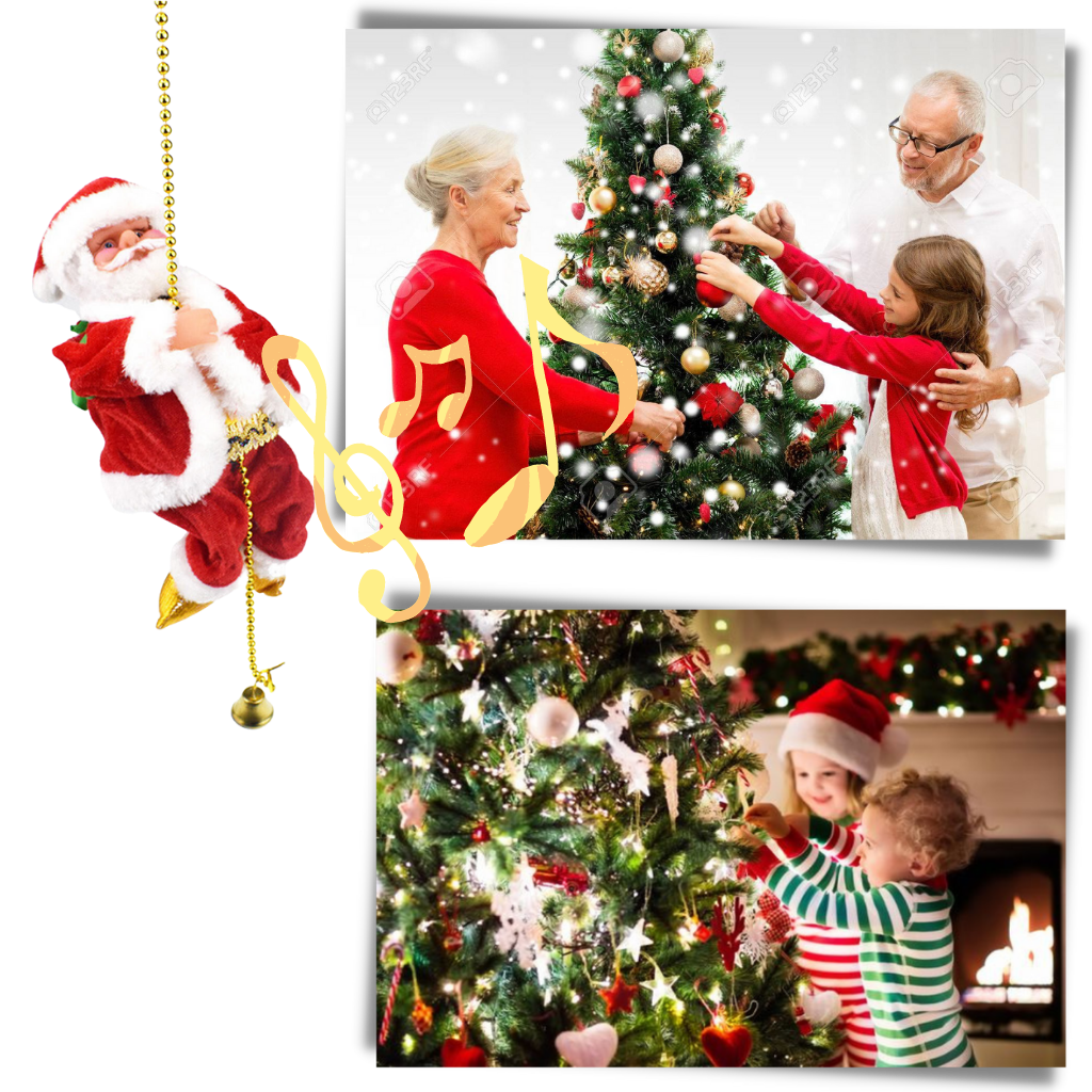 Elektrisch kletternder Weihnachtsmann Dekoration  - Ozerty
