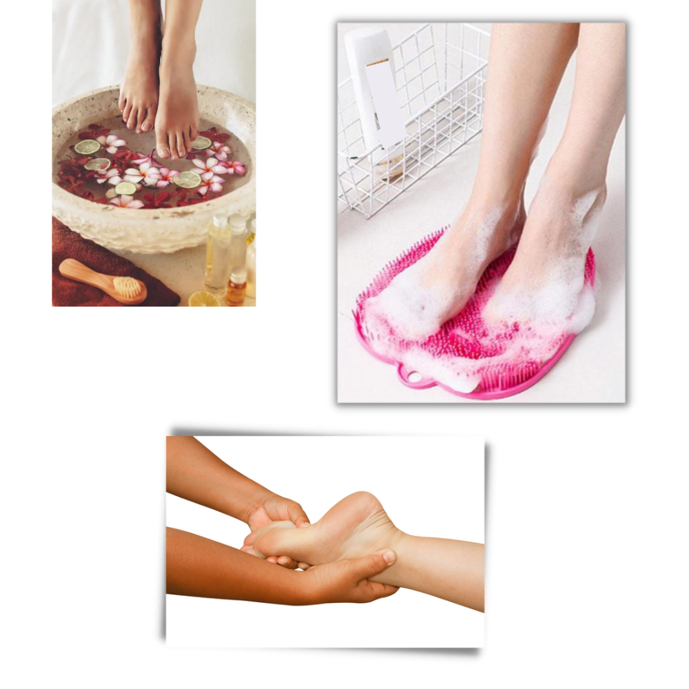 Dusche Fußmassagegerät Scrubber & Reinigungsmatte  - Ozerty