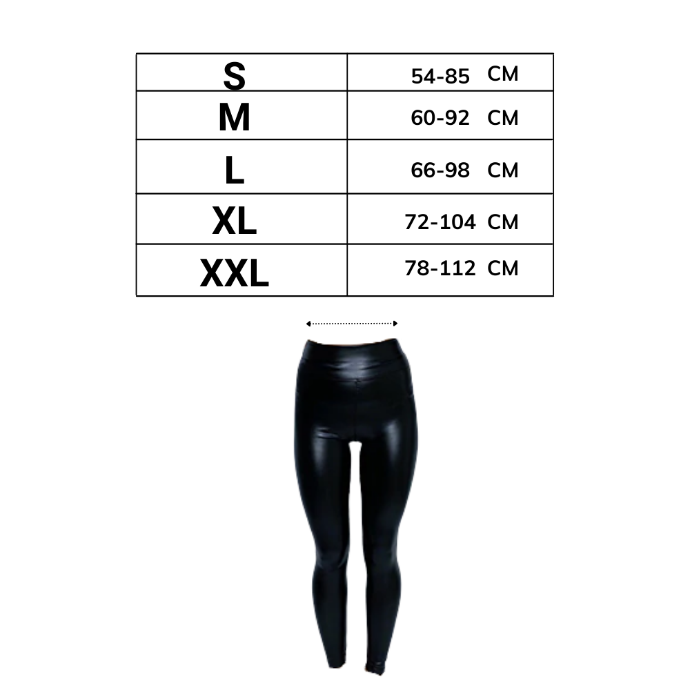 Hochtaillierte Hose aus Kunstleder - Ozerty