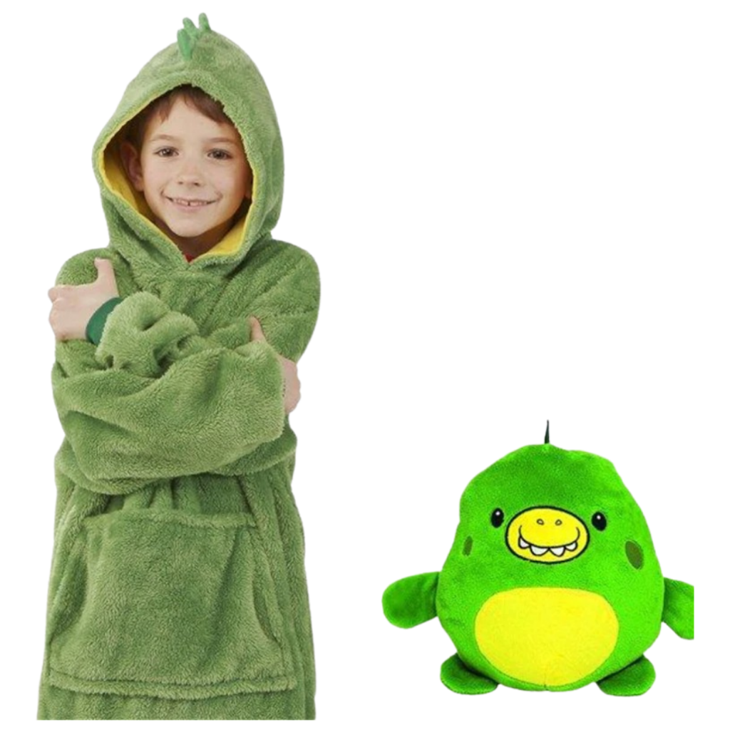 2 in 1 Faltbarer Plüsch-Kapuzenpullover