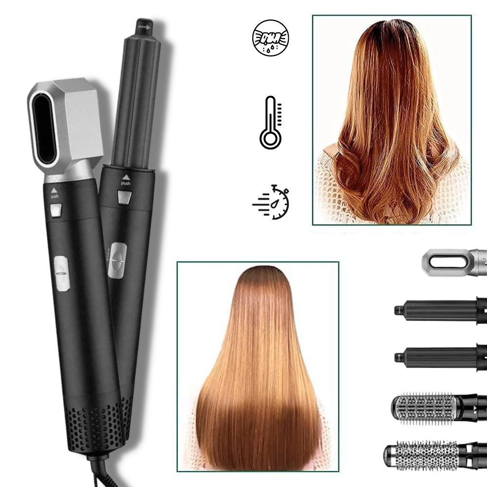 Haarglätter 5-in-1-Set - Ozerty