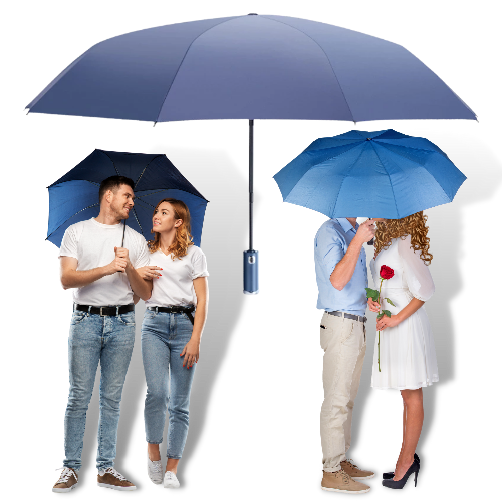 Winddichter LED Sonnen- und Regenschirm - Ozerty