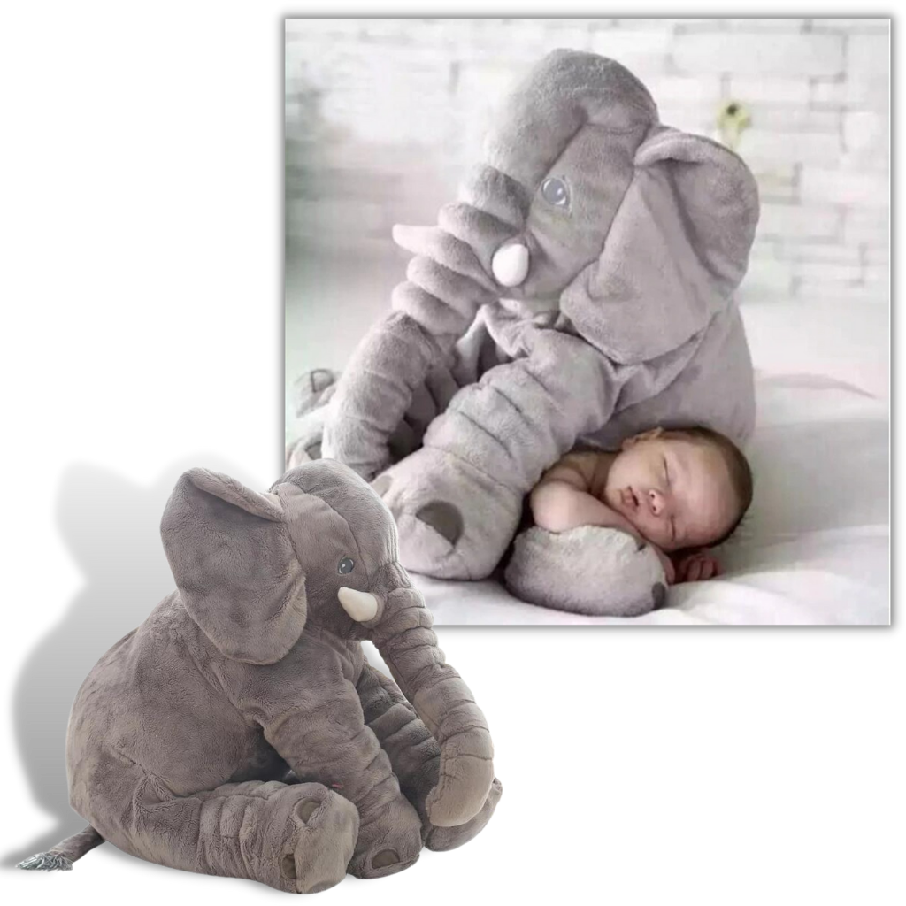 Großes Baby-Elefanten-Plüsch-Kissen - Ozerty