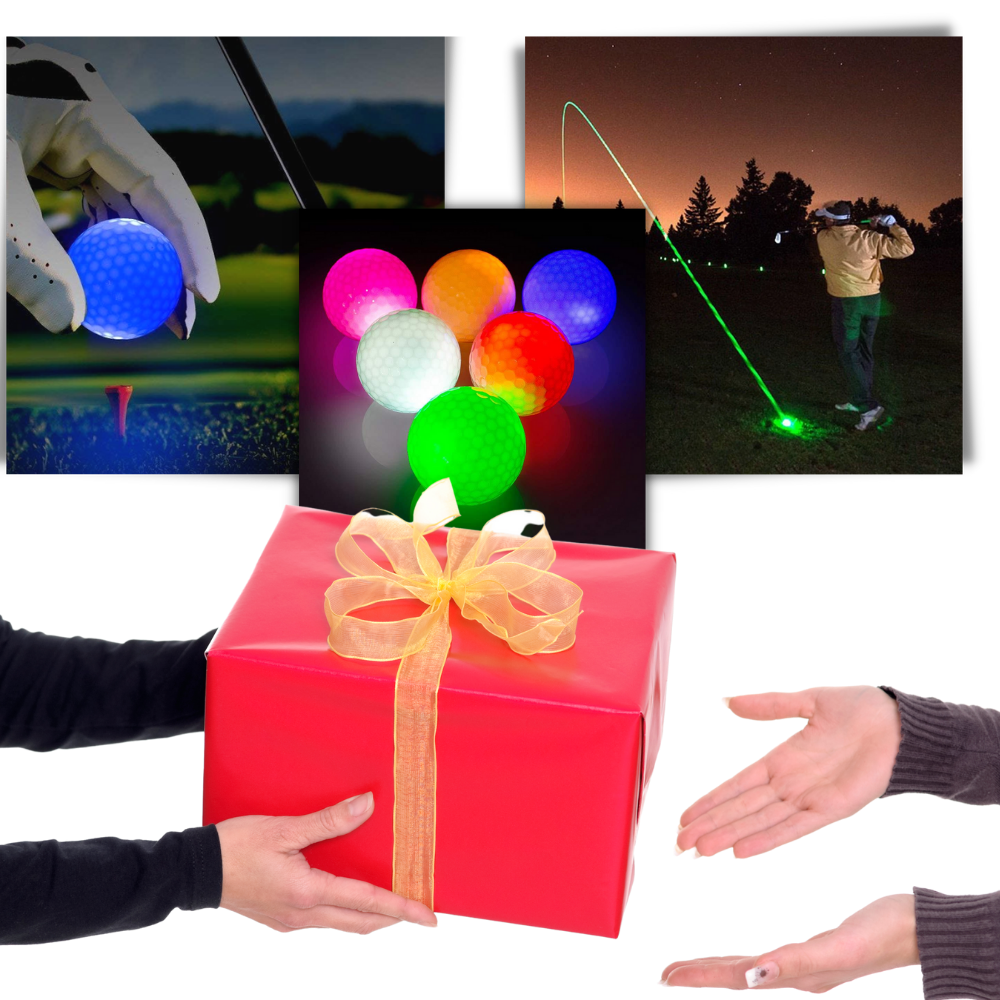 6er-Pack LED-Leuchtgolfbälle - Ozerty
