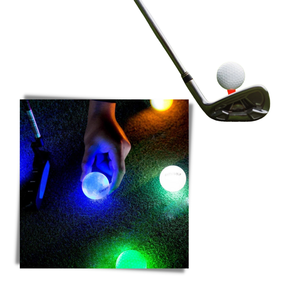 6er-Pack LED-Leuchtgolfbälle - Ozerty