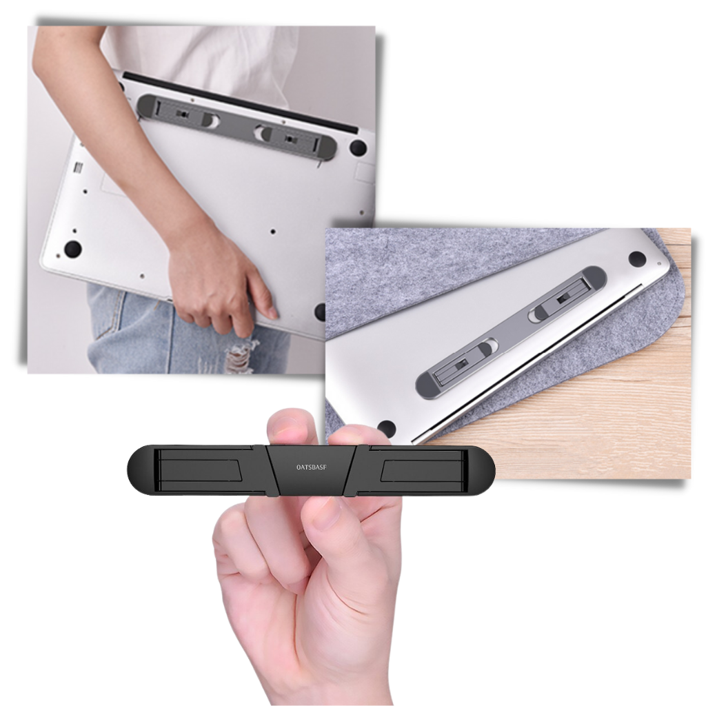Leichter, unsichtbarer Laptop-Halter aus Aluminium - Ozerty