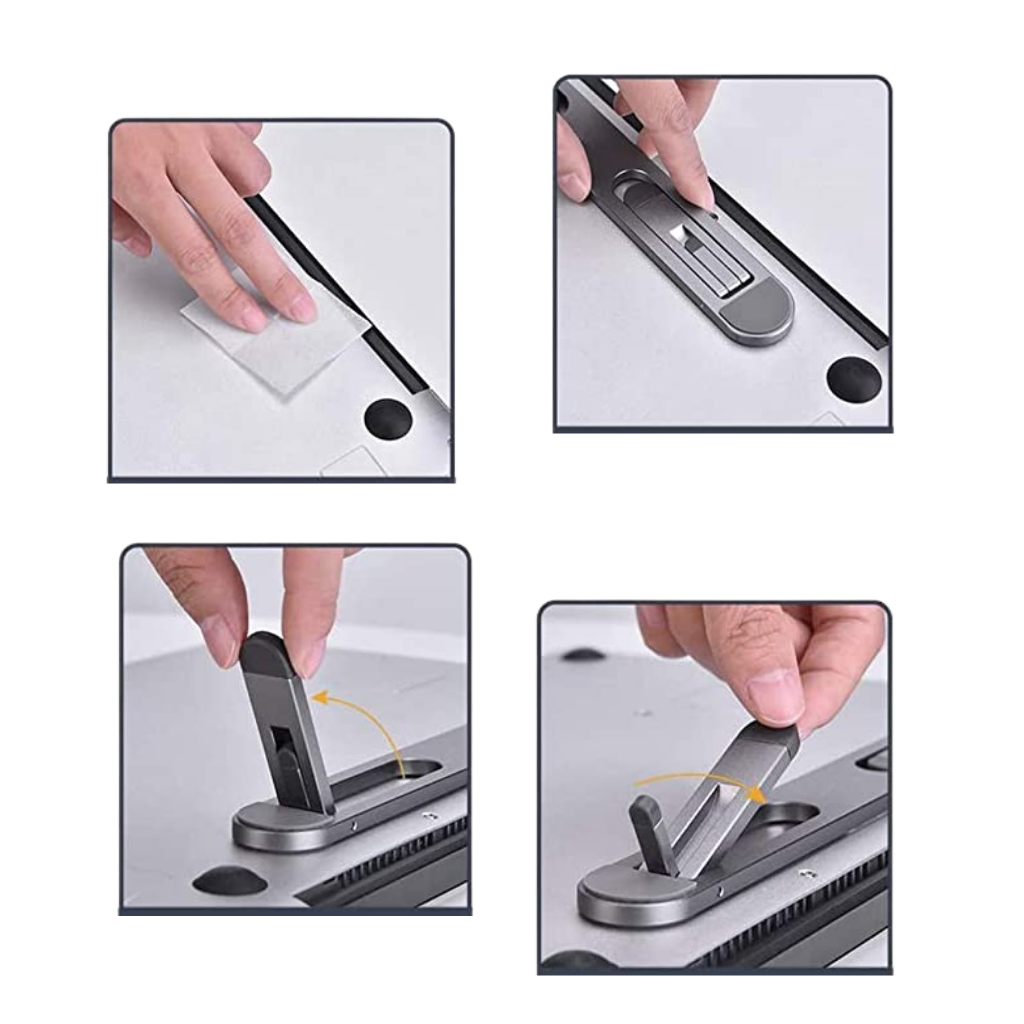 Leichter, unsichtbarer Laptop-Halter aus Aluminium - Ozerty