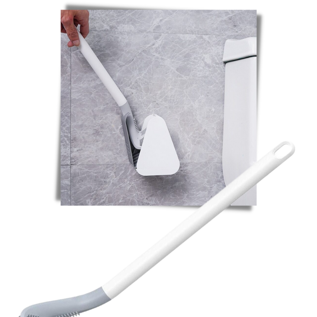 Toilettenbürste mit langem Griff und Wandhalterung - Ozerty