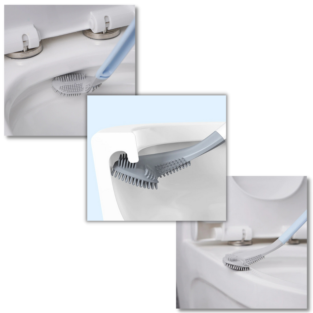 Toilettenbürste mit langem Griff und Wandhalterung - Ozerty