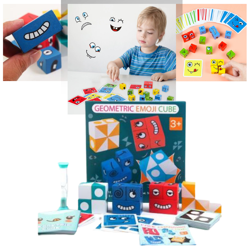 Montessori Zauberwürfel Emoji Spiel - Ozerty