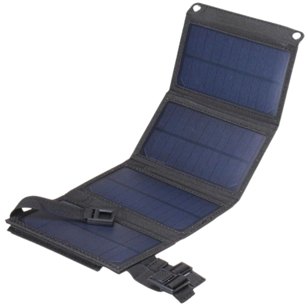 Tragbares Solarpanel Ladegerät mit 2 USB-Anschlüssen - Ozerty