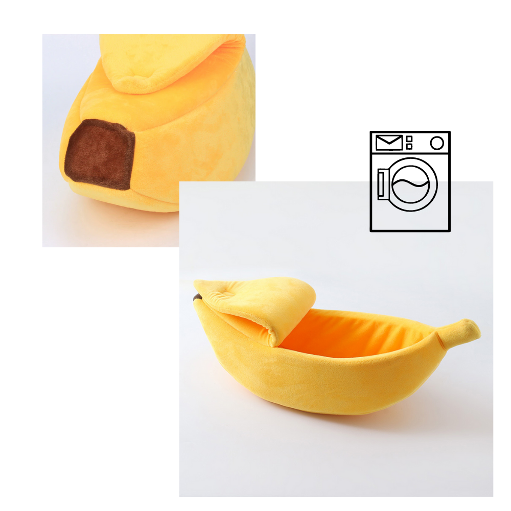 Bananenförmiges Haustierbett - Ozerty