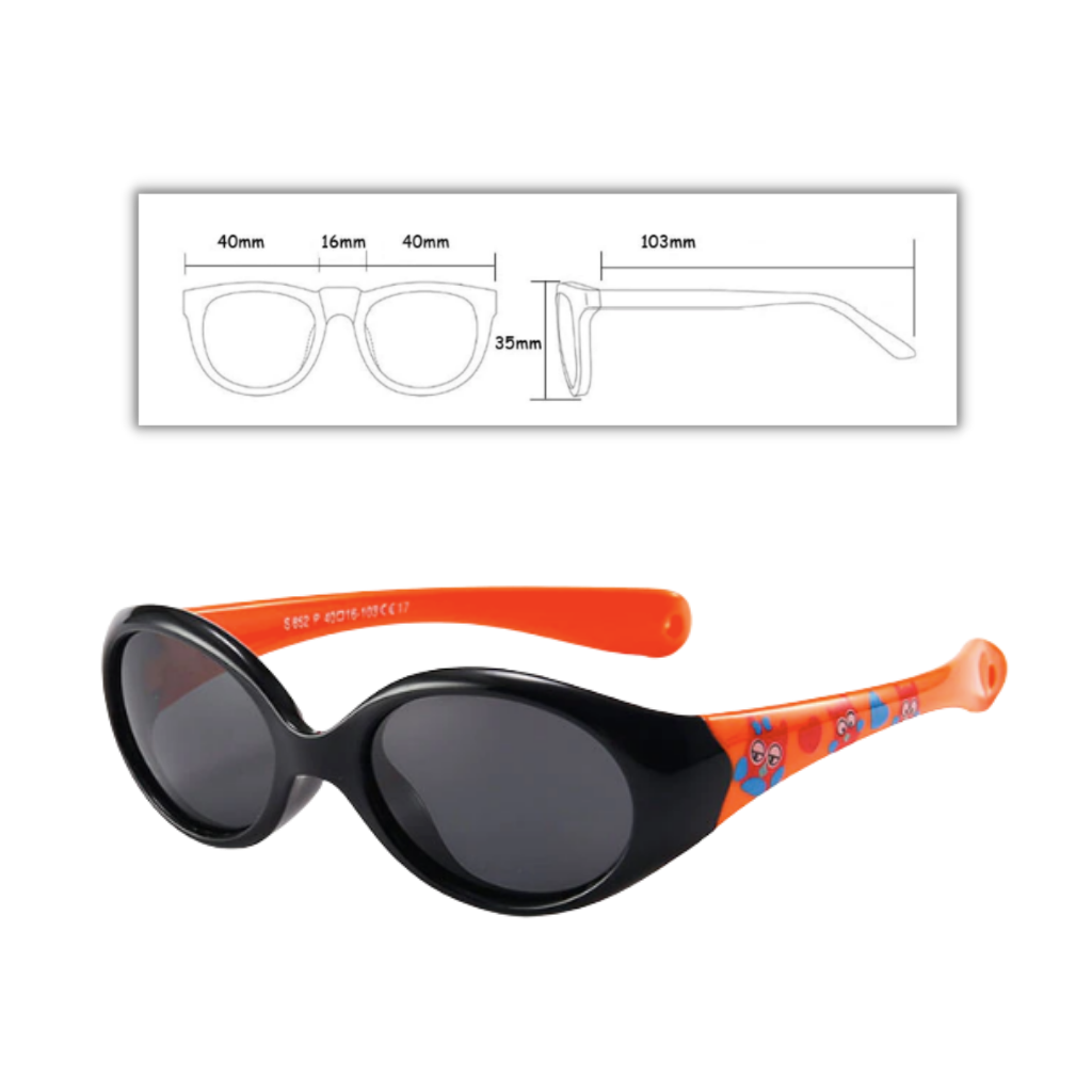 Polarisierte Baby-Sonnenbrille mit Riemen für 0 - 3 Jahre