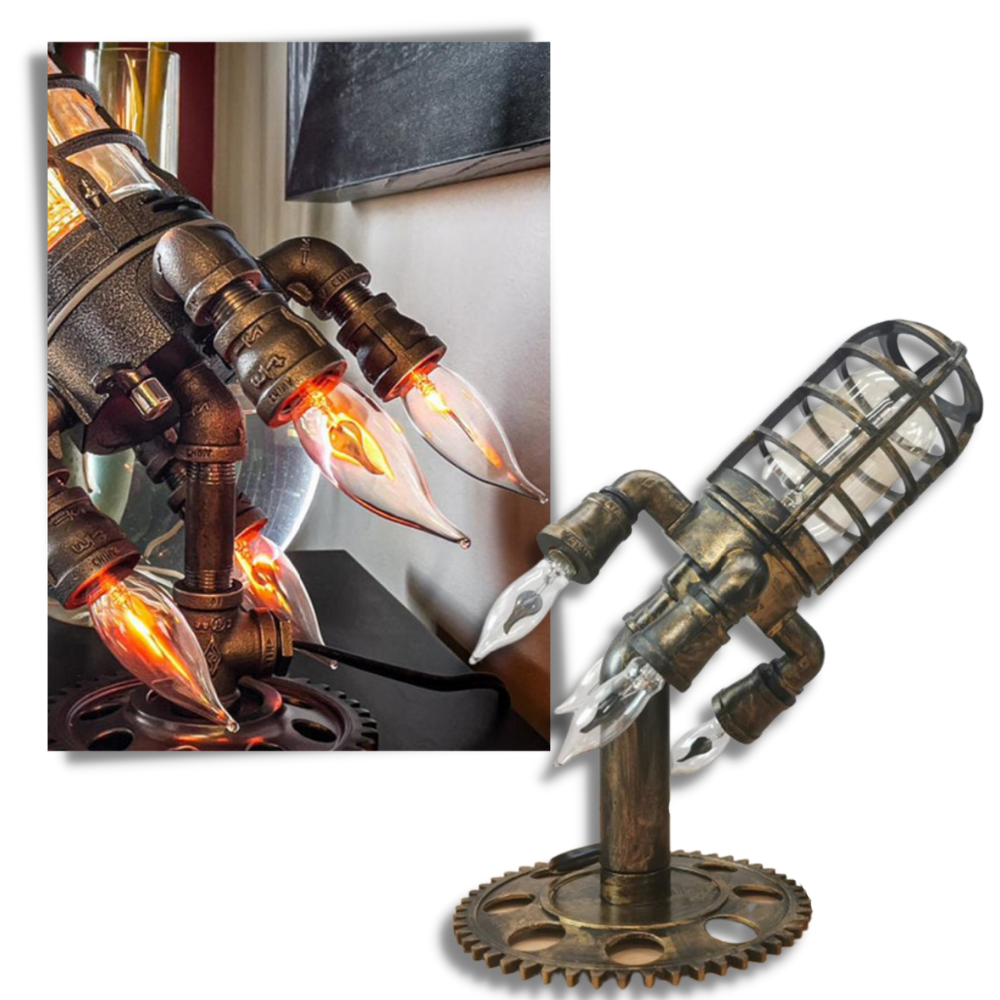 Raketenförmige LED-Lampe - Ozerty