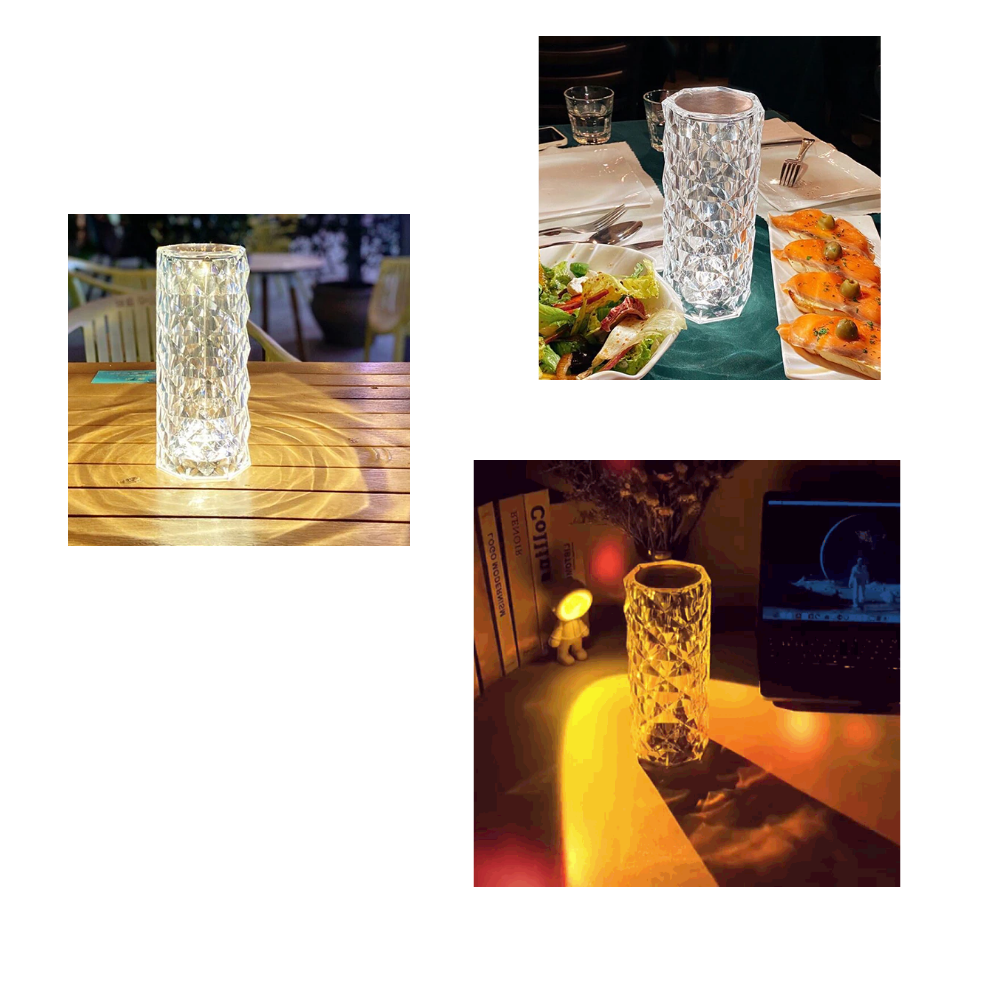 Luxuriöse Kristall-Tischlampe - Ozerty