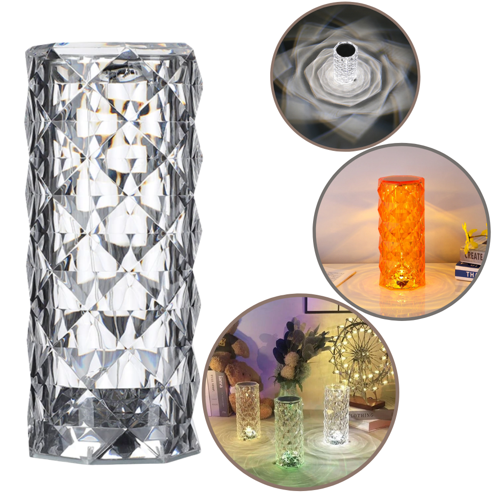 Luxuriöse Kristall-Tischlampe - Ozerty