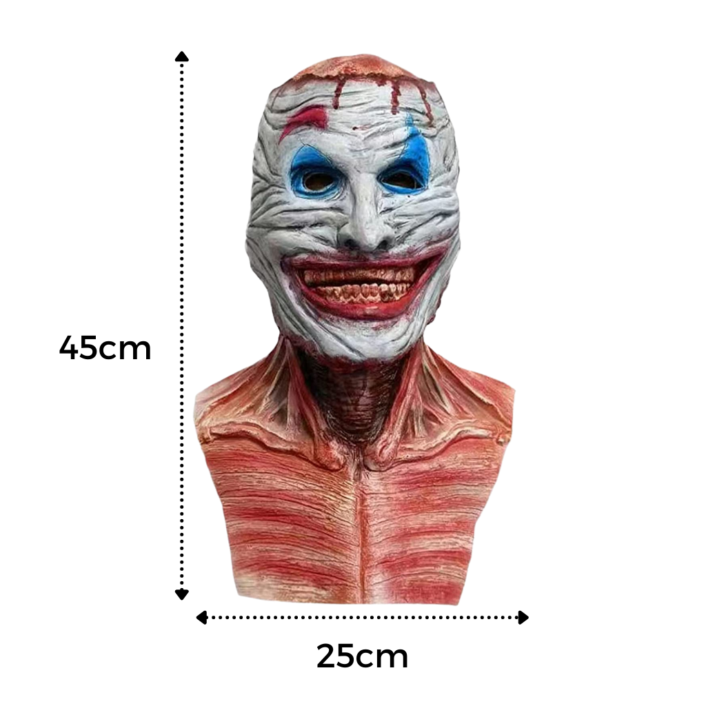 Realistische Halloween Horror Doppelmaske  - Ozerty