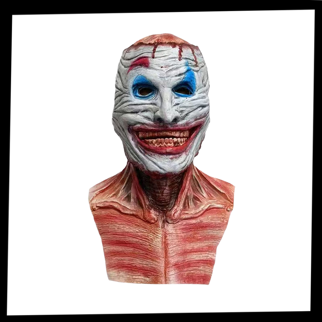 Realistische Halloween Horror Doppelmaske  - Ozerty