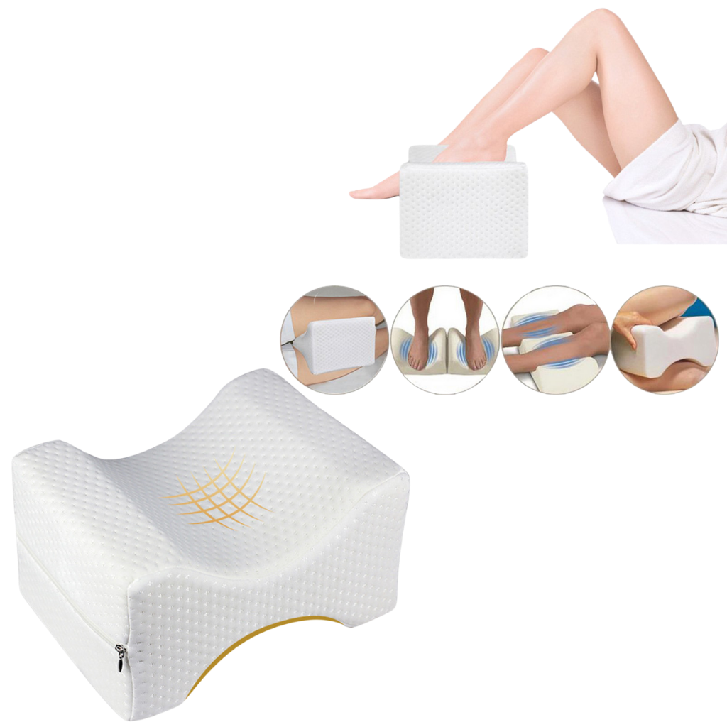 Seitenschläfer-Knie- und Bein-Kopfkissen aus Memory Foam - Ozerty