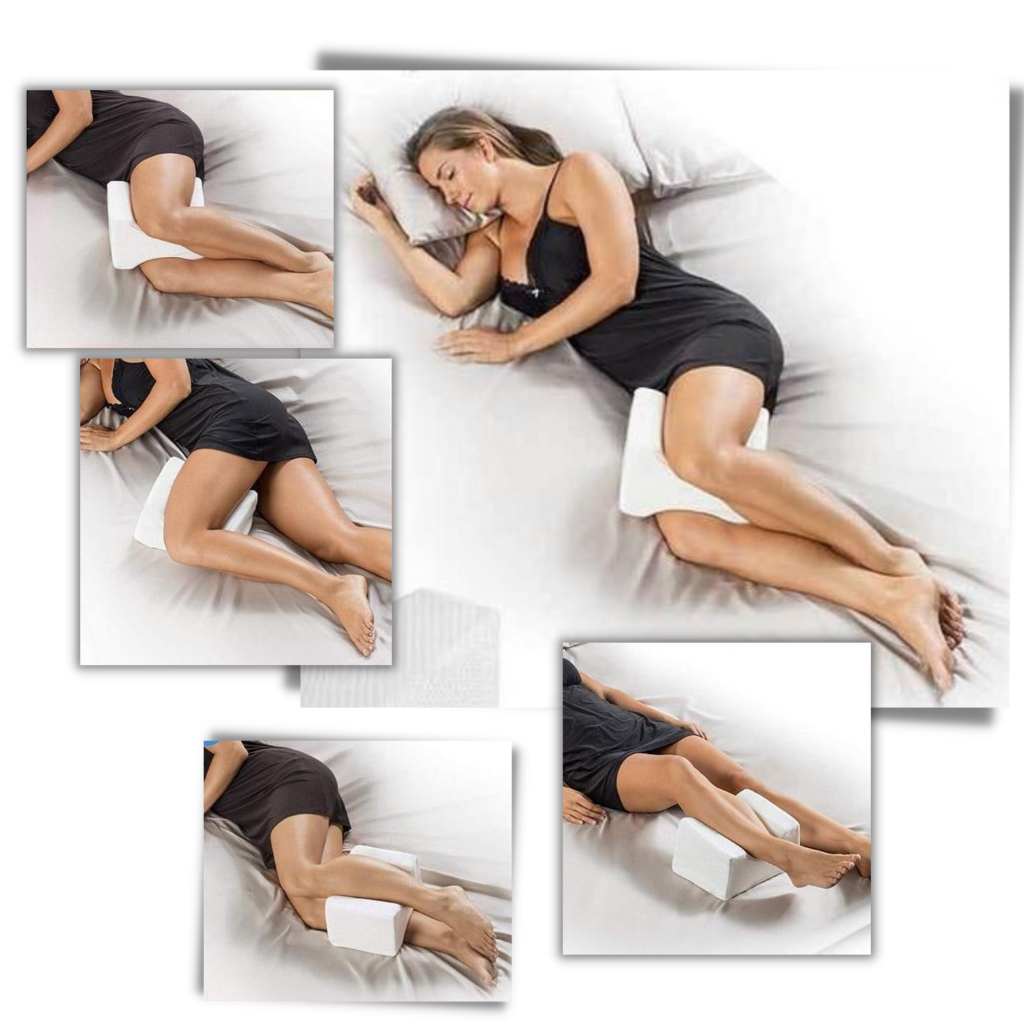 Seitenschläfer-Knie- und Bein-Kopfkissen aus Memory Foam - Ozerty