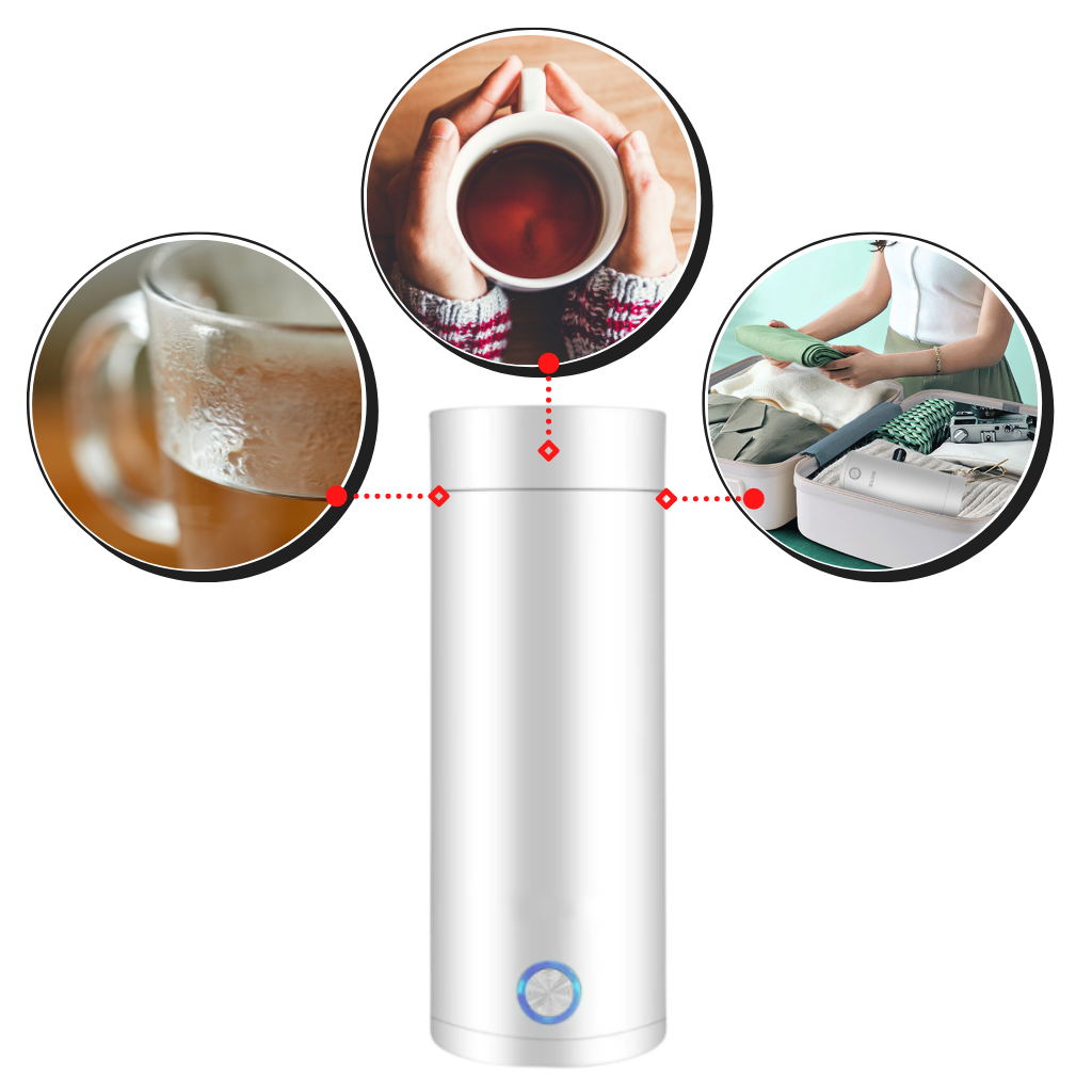 Tragbarer Wasserkocher 400ml - Ozerty