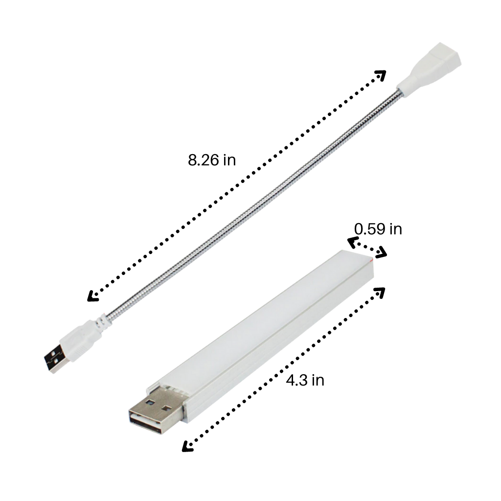 USB LED Pflanzenwachstumsleuchte mit flexiblem Stab - Ozerty