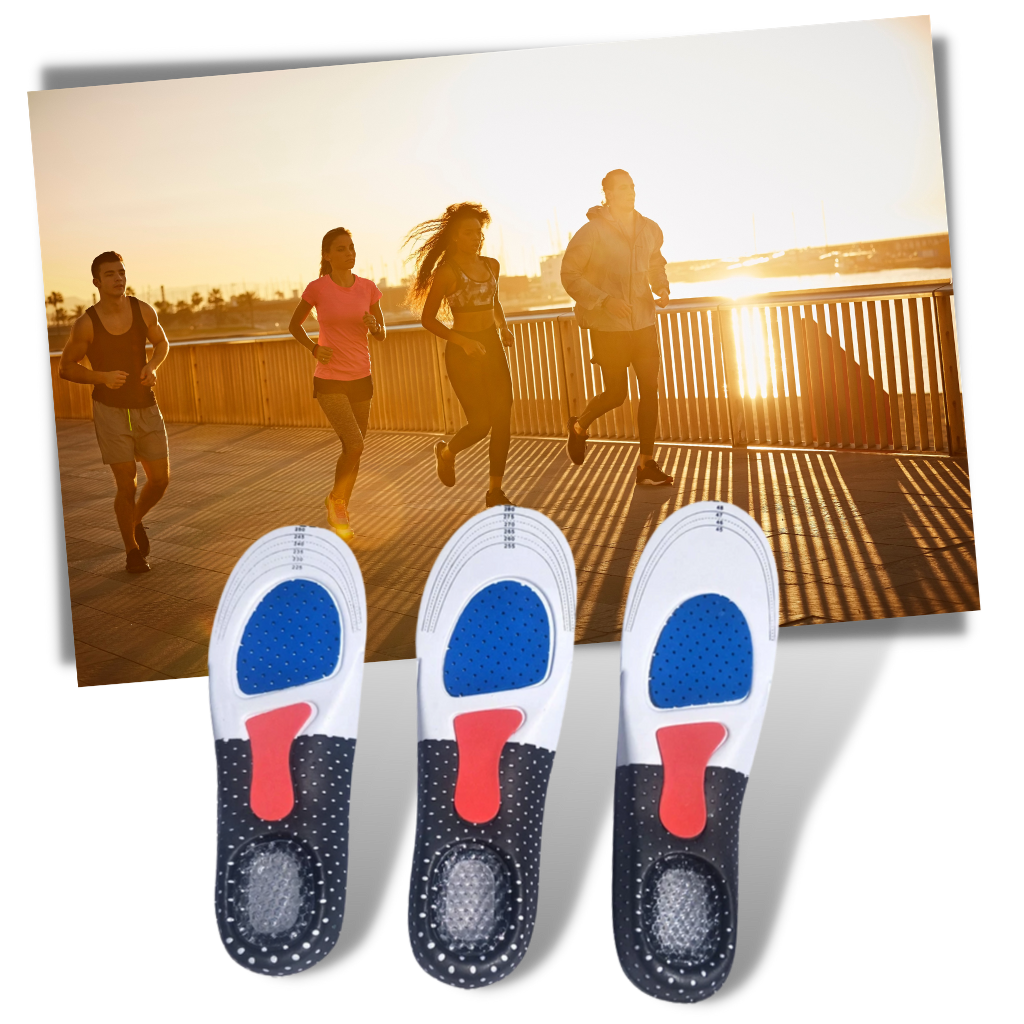 Unisex-Gel-Einlegesohlen für Laufschuhe - Ozerty