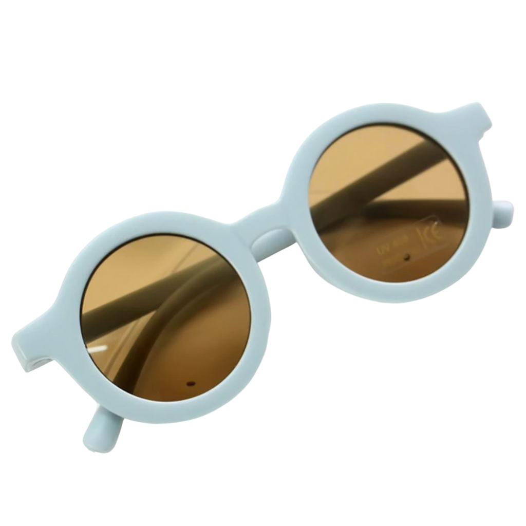 Vintage Runde Kindersonnenbrille für 1 bis 5 Jahre