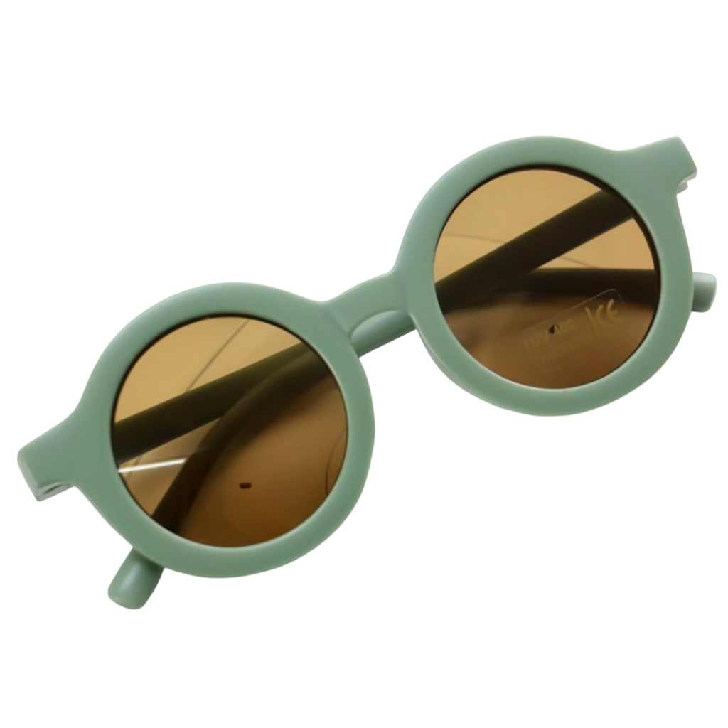 Vintage Runde Kindersonnenbrille für 1 bis 5 Jahre - Ozerty