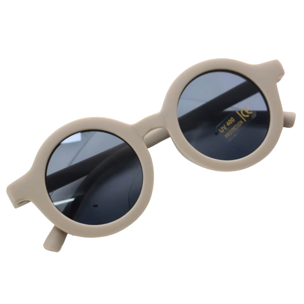 Vintage Runde Kindersonnenbrille für 1 bis 5 Jahre